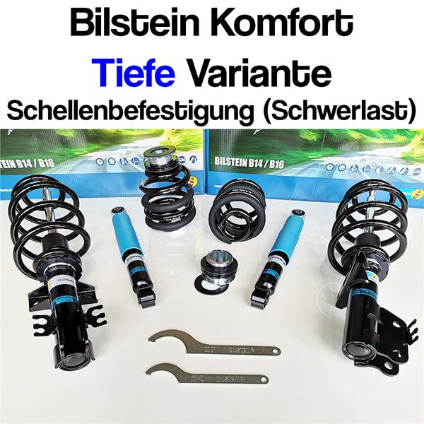 VW T6.1 Bilstein B14 Komfort TIEF Gewindefahrwerk Schellenbefestigung