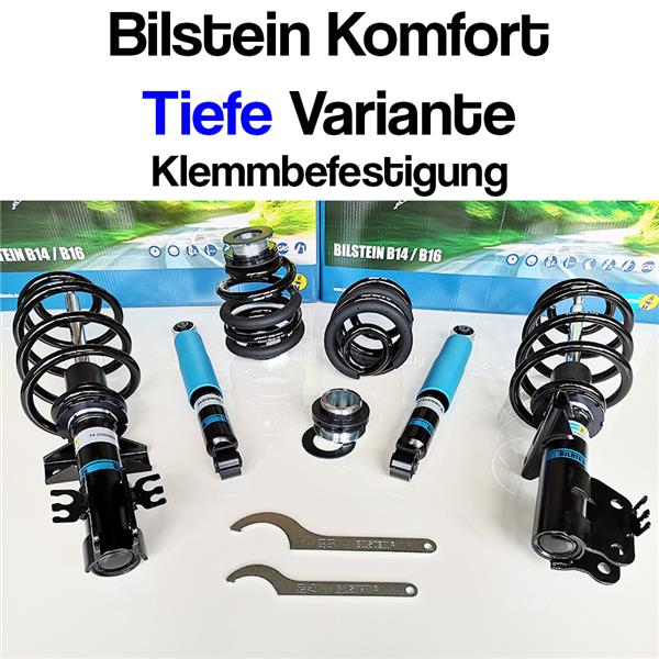 VW T5 T6 Bilstein B14 Komfort TIEF Gewindefahrwerk Klemm/Steckbefestigung